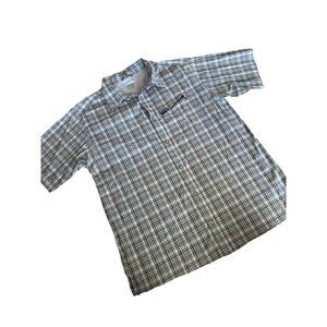 Columbia GRT Shirt Short Sleeve Large Mens Brow Vented Nylon Hunting Guide Shirt